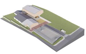 1_sportni center Trebelno-aksonometrija